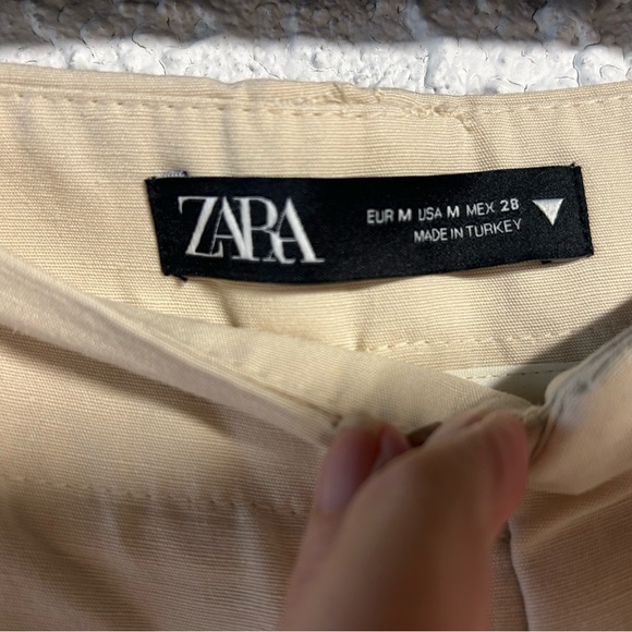 Zara khaki wide leg pants - Picture 3 of 5